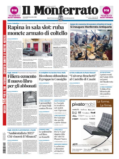 Il Monferrato - Edizione 88 del 28/11/2025